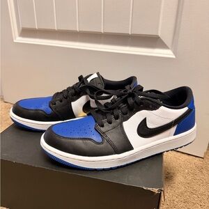 Nike Black and Blue Sneakers